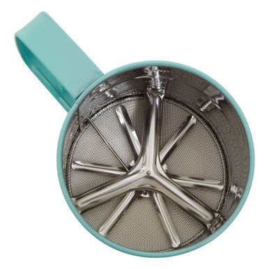 Orsina Mechanical Flour Sifter – 250ml Stainless Steel in Pastel Green