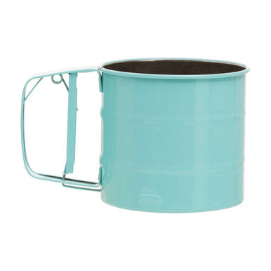 Orsina Mechanical Flour Sifter – 250ml Stainless Steel in Pastel Green