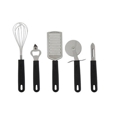 Orsina Zing 5-Piece Kitchen Gadget Set | Light Gold Stainless Steel