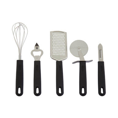Orsina Zing 5-Piece Kitchen Gadget Set | Light Gold Stainless Steel