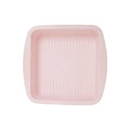 Orsina Square Silicone Cake Mould – Non-Stick Pastel Pink Brownie Pan