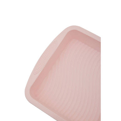 Orsina Square Silicone Cake Mould – Non-Stick Pastel Pink Brownie Pan
