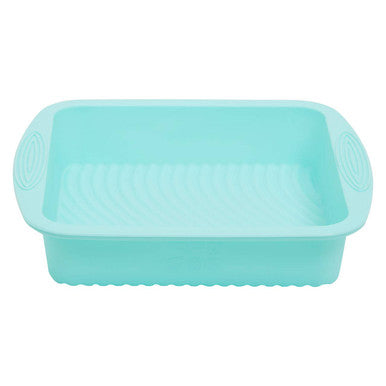 Orsina Square Silicone Cake Mould – Non-Stick Brownie Pan, Pastel Green