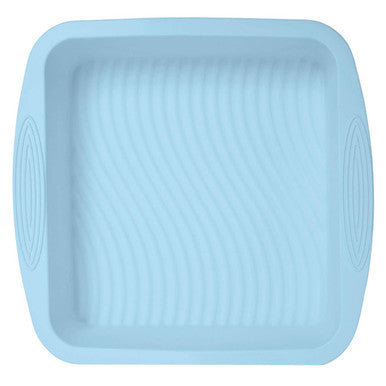 Orsina Square Silicone Cake Mould – Non-Stick Brownie Pan, Pastel Blue