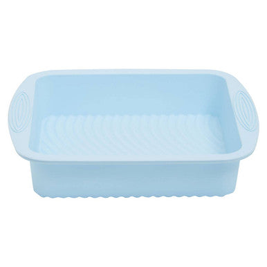 Orsina Square Silicone Cake Mould – Non-Stick Brownie Pan, Pastel Blue