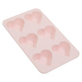 Orsina Heart Shaped Silicone Cake Mould – 6 Cup Non-Stick Pastel Pink
