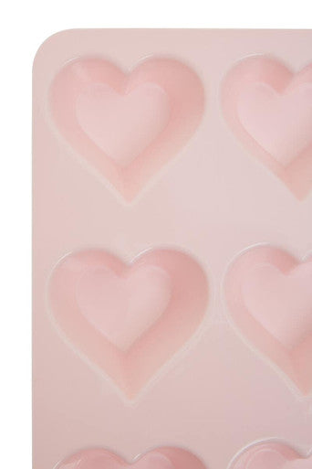 Orsina Heart Shaped Silicone Cake Mould – 6 Cup Non-Stick Pastel Pink
