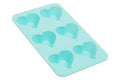 Orsina Heart Shape Cake Mould – 6 Cup Non-Stick Silicone, Pastel Green