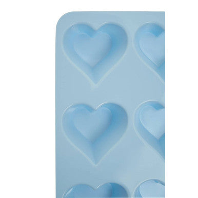 Orsina Zing Heart Shape Cake Mould – 6 Cavity Non-Stick Silicone, Blue