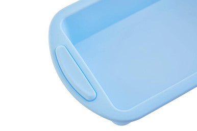Orsina Zing Silicone Loaf Mould – Non-Stick Rectangle Pan, Pastel Blue