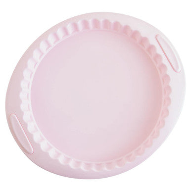 Orsina Zing Pastel Pink Silicone Pie and Flan Mould – Non-Stick Pan