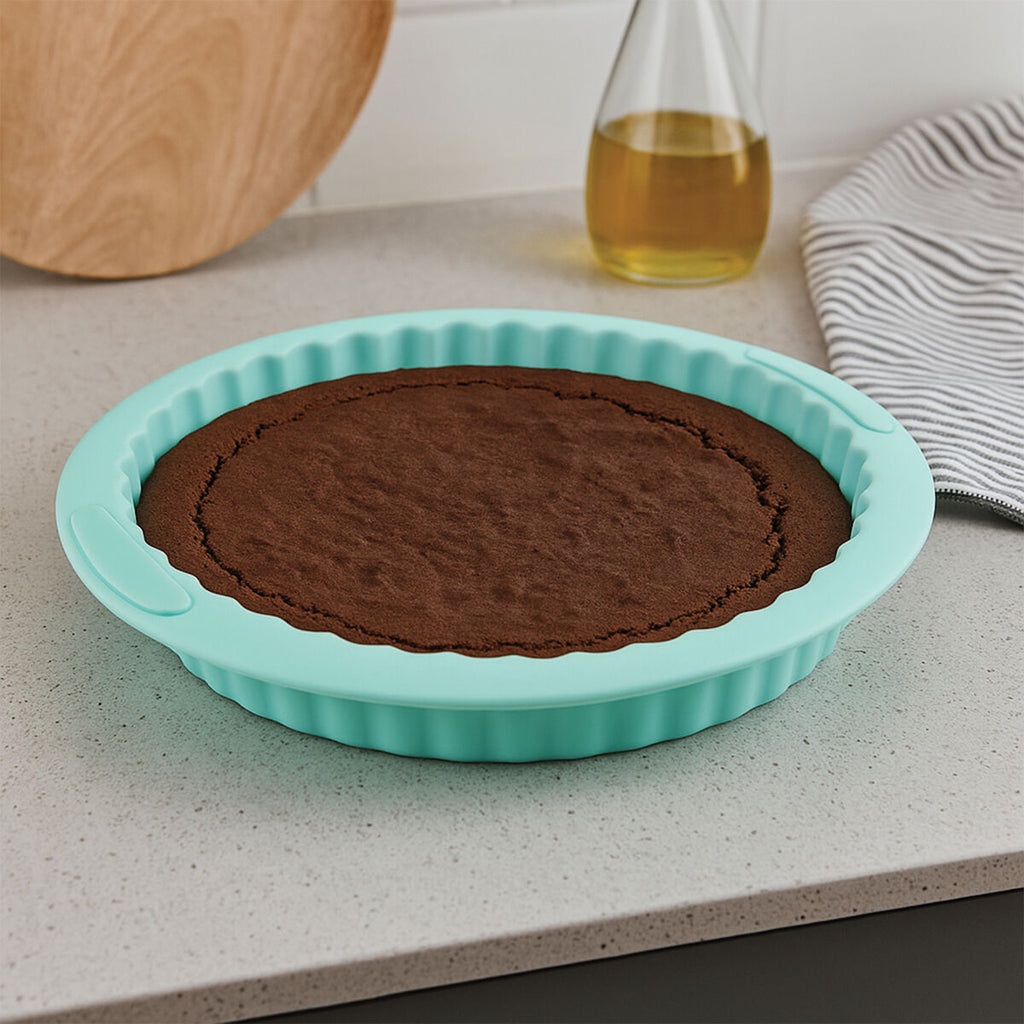 Orsina Zing Silicone Pie and Flan Mould – Non-Stick Pastel Green Pan