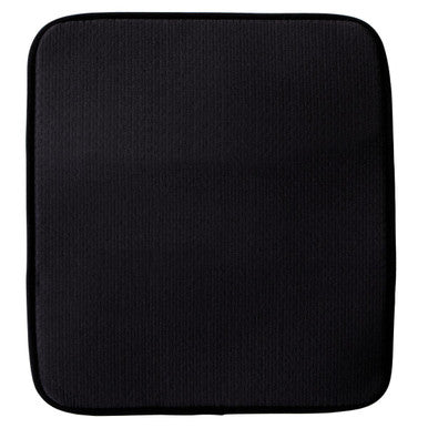 Orsina Dish Drying Mat – Absorbent Black Synthetic Fibre Kitchen Mat
