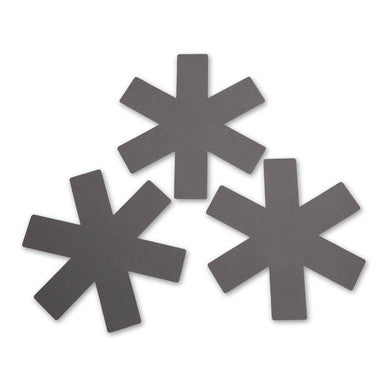 Orsina Pan Protectors – Set of 3 Grey Felt Stacking Pads for Cookware