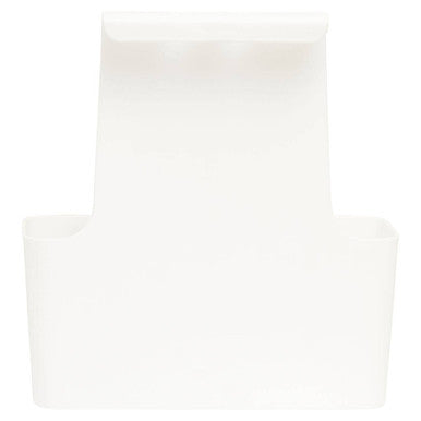Orsina Temel Small Hangable Organiser Basket with Lid – White Plastic