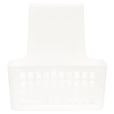 Orsina Temel Small Hangable Organiser Basket with Lid – White Plastic