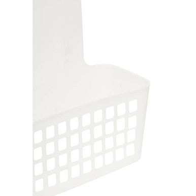 Orsina Temel Small Hangable Organiser Basket with Lid – White Plastic