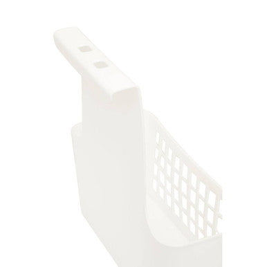 Orsina Temel Small Hangable Organiser Basket with Lid – White Plastic