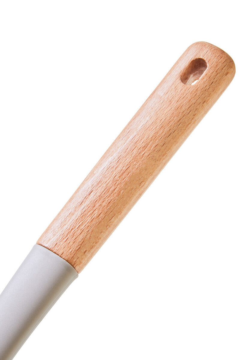 Orsina Nova Silicone Spaghetti Spoon with Wooden Handle – Stone Grey