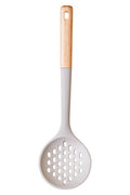 Orsina Nova Silicone Skimmer - Stone Grey with Flat Wood Handle