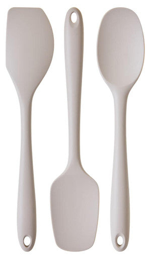Orsina Nova 3-Piece Silicone Kitchen Tool Set | Natural Stone Grey