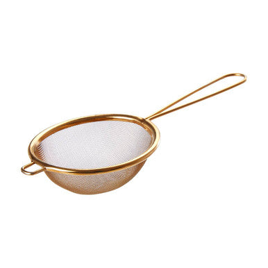 Orsina Alchemist Small Round Sieve – Gold Finish Stainless Steel
