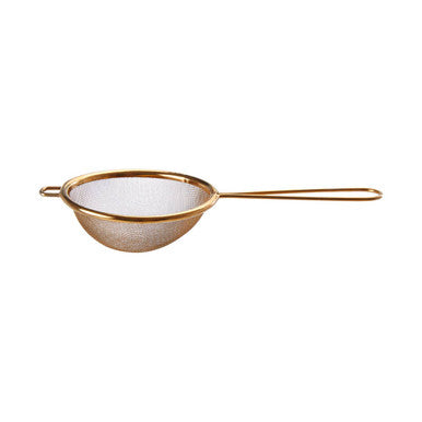 Orsina Alchemist Small Round Sieve – Gold Finish Stainless Steel