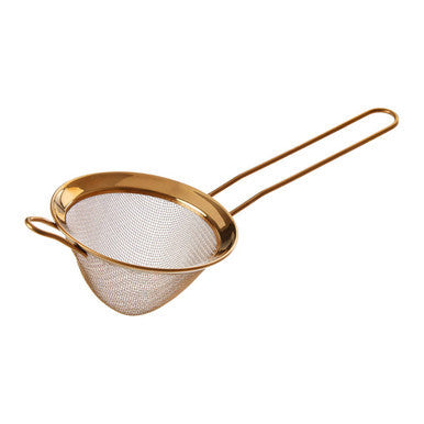 Orsina Alchemist Gold Finish Fine Mesh Sieve – Medium Stainless Steel