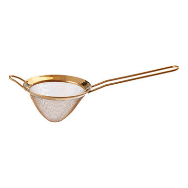 Orsina Alchemist Gold Finish Fine Mesh Sieve – Medium Stainless Steel