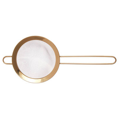 Orsina Alchemist Large Gold Finish Sieve | Stainless Steel Fine Mesh