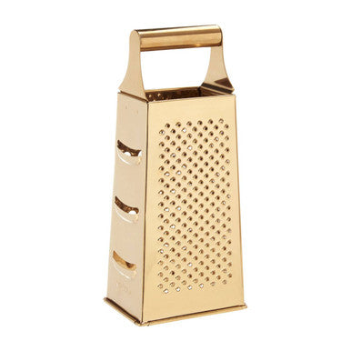 Orsina Alchemist Large Gold Finish 4-Sided Stainless Steel Box Grater
