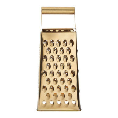 Orsina Alchemist Large Gold Finish 4-Sided Stainless Steel Box Grater
