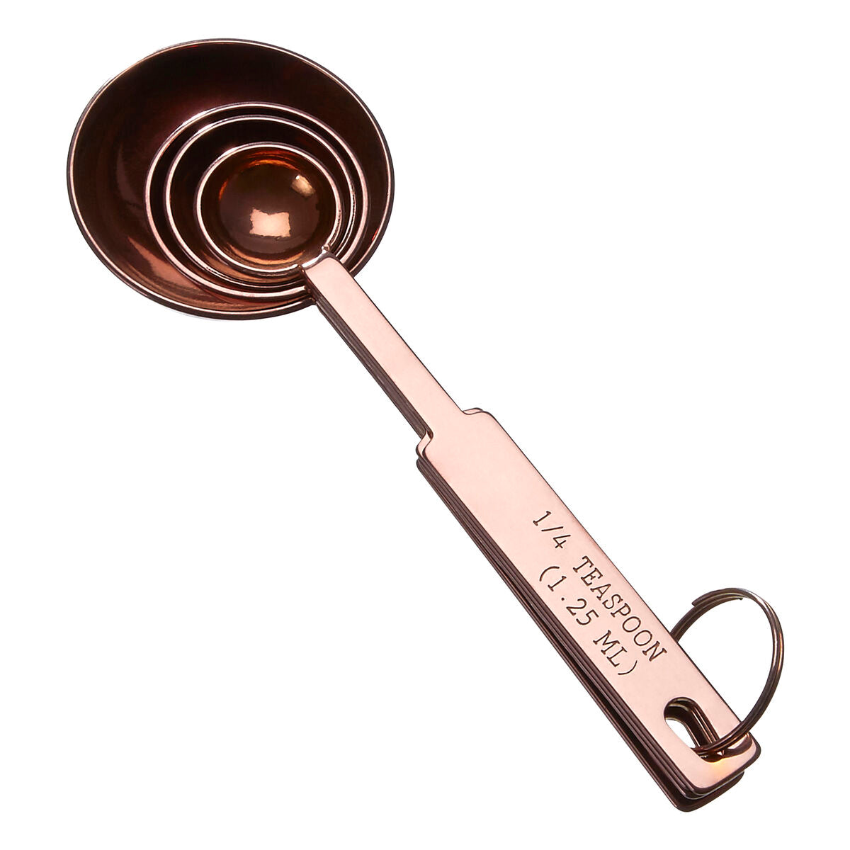 Orsina Rose Gold Measuring Spoons – Stainless Steel Kitchen Set