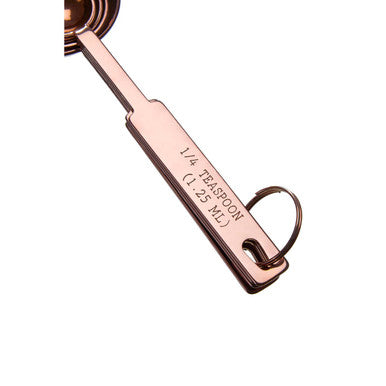 Orsina Rose Gold Measuring Spoons – Stainless Steel Kitchen Set