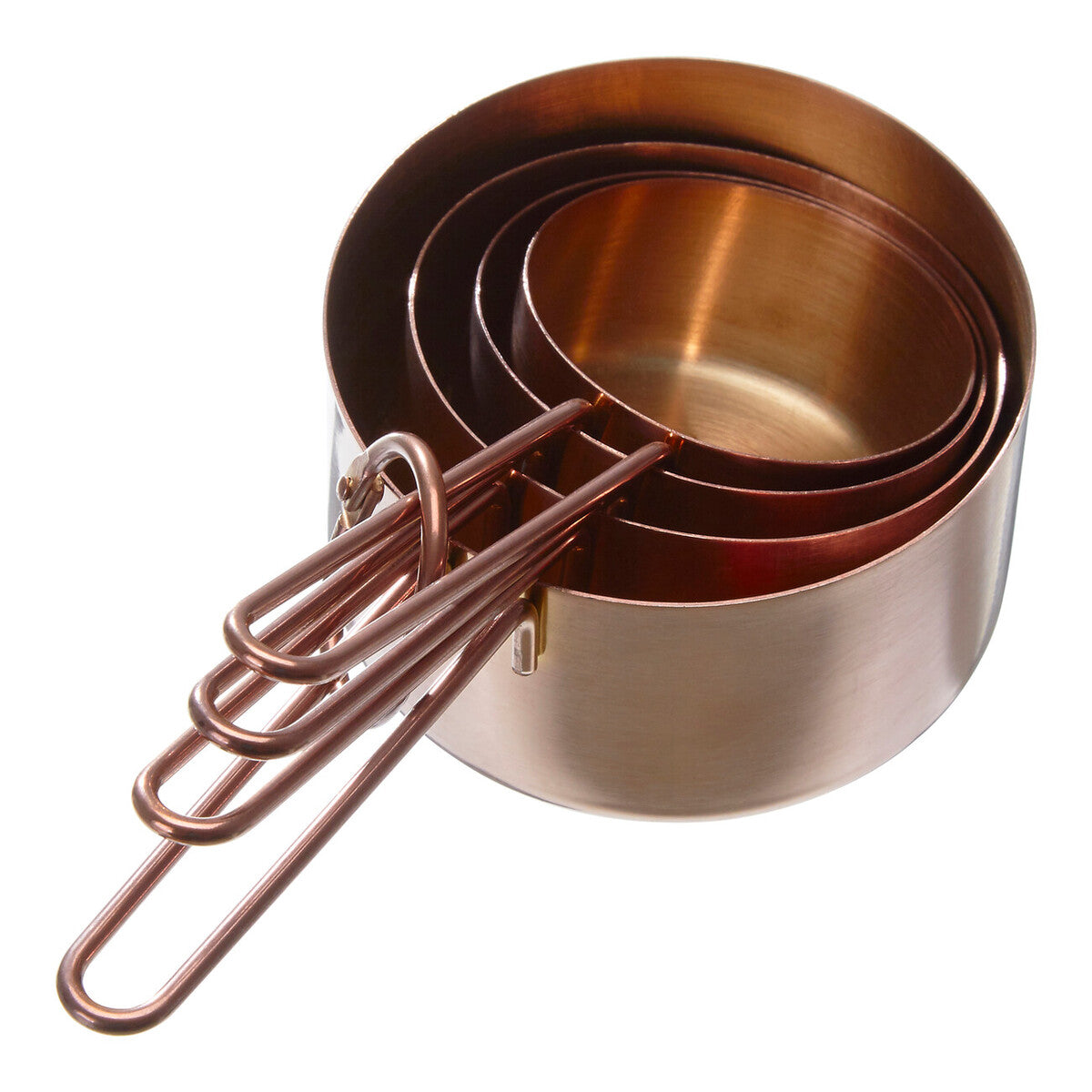 Orsina Rose Gold Measuring Cups – Set of 4 Stainless Steel Baking Tools