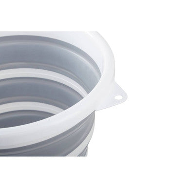 Orsina Averill Collapsible Bucket – Grey & White Space Saving Handle