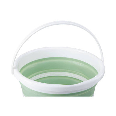 Orsina Averill Collapsible Bucket – Green and White Space Saving Basin