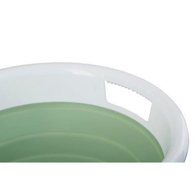 Orsina Collapsible Laundry Basket – Oval Space Saving Hamper, Green