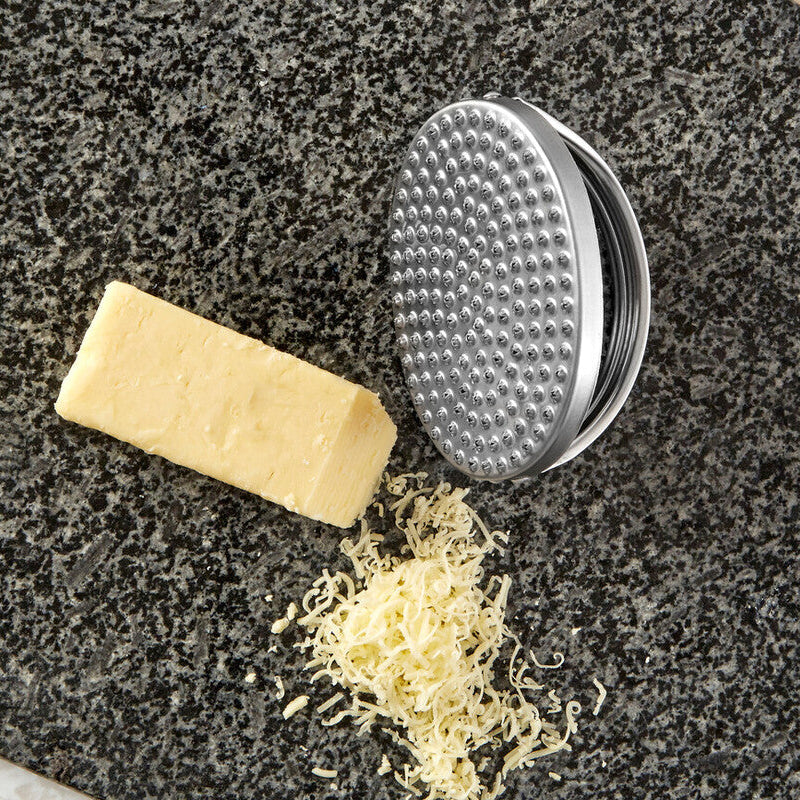 Orsina Stainless Steel Round Cheese Grater – Multi-Directional Food Prep