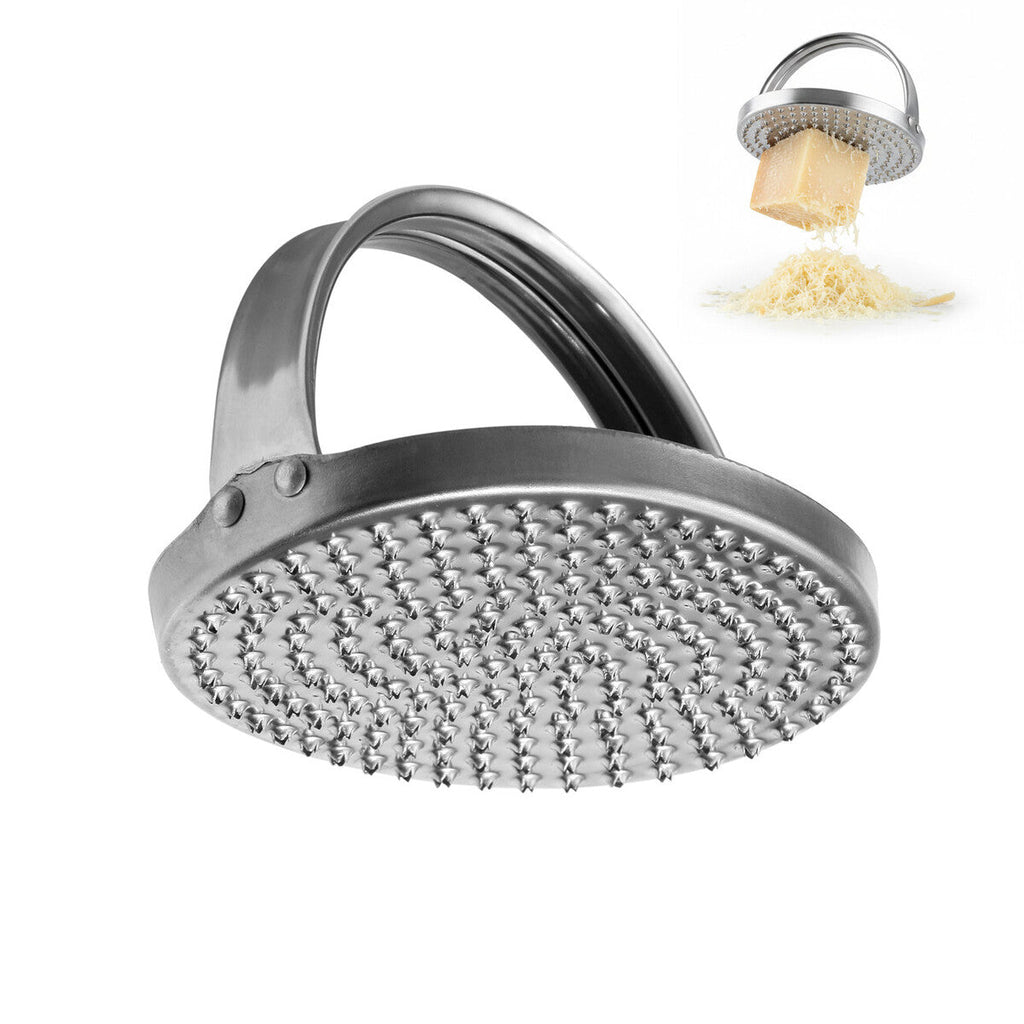 Orsina Stainless Steel Round Cheese Grater – Multi-Directional Food Prep