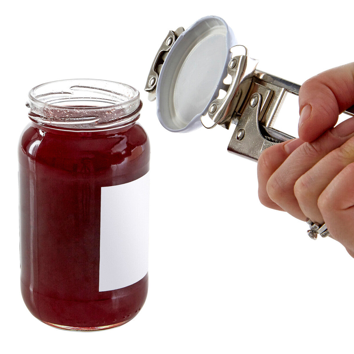 Orsina Bygone Chrome Jar Opener – Adjustable Kitchen Tool for Lids