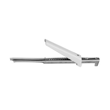 Orsina Chrome Jar Opener with Ergonomic White Handle | Lid Remover