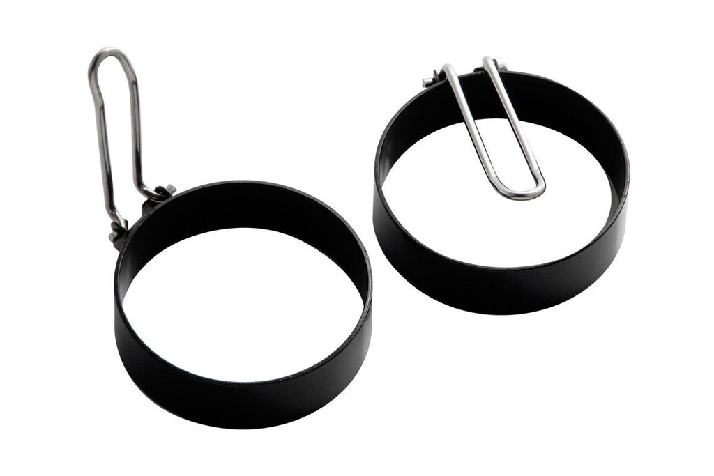 Orsina Bellano Non-Stick Egg Rings - Set of 2 with Folding Handles