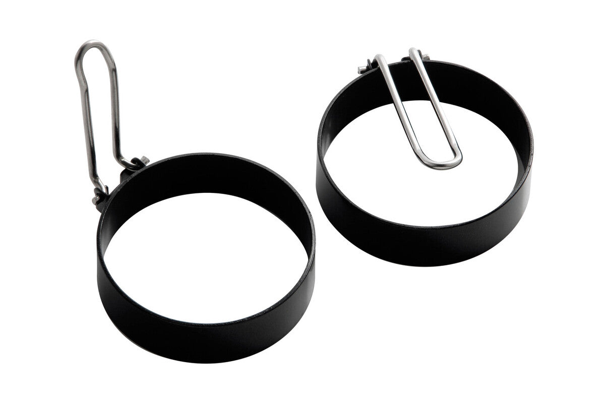 Orsina Bellano Non-Stick Egg Rings - Set of 2 with Folding Handles