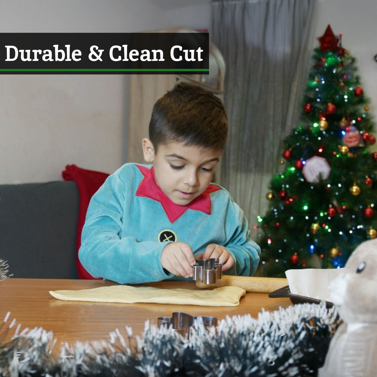 Orsina Gingerbread Man Cookie Cutter | Stainless Steel Baking Tool