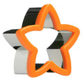 Orsina Star Cookie Cutter – Stainless Steel with Orange ABS Grip