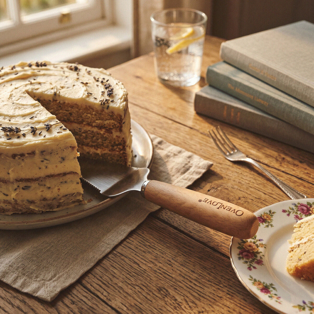 Orsina Stainless Steel Cake Slice – Serrated Dessert Server & Slicer