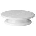 Orsina White Cake Decorating Turntable Stand – Rotating Plastic Icing Base