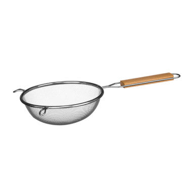 Orsina Zenigo Small Stainless Steel Fine Mesh Sieve with Wood Handle
