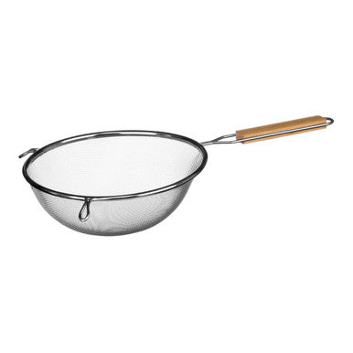Orsina Zenigo Medium Kitchen Sieve with Wooden Handle for Baking
